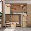 Litera para Estudiantes, Cama Moderna para Dormitorio de Personal, Litera Alta y Baja, Cama para Apartamento Juvenil, Cama Sencilla para Hotel de E-Sports