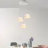 Lámpara Colgante de Arte en Hierro Hecha en China Continental 2025 Luz LED para Restaurante Estilo Crema Resistente a la Humedad Moderna Minimalista Luz para Cocina Balcón