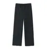 Pantalones Largos de Pierna Ancha Patchwork de Cintura Alta Casual Sueltos Versátiles Moda Femenina Estilo Europeo y Americano Nuevo Verano 2026