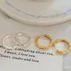 Aretes de Círculo de Metal Lisos para Mujer 2026 Nuevo Estilo Popular Lujo Ligero Gama Alta Nicho Temperamento Único Pinzas para Orejas Accesorios para Orejas
