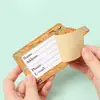 Set de tres piezas para etiqueta de equipaje, documentos y pasaporte, porta pasaporte de cuero PU protector, bolsa multifuncional para documentos, tarjetero