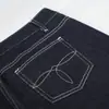 Jeans acampanados blancos de estilo retro americano para hombre, estilo callejero cleanfit holgados de color liso versátiles de pierna ancha largos