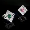 Anillo de Diamante de Alto Carbono con Corte de Flor de Hielo Fresca Europeo y Americano S925 Joyería en Vivo para Mujer Anillo de Diamante de Alta Calidad para Uso Diario