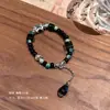 Pulseira cerâmica artesanal de novo estilo étnico chinês pulseira de estilo nacional feminino pulseira de contas 2023 Novo de Verão