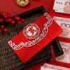 Sobre Rojo Plegable con Diseño Deslizante para Año Nuevo y Boda, Sobre de Regalo en Efectivo de Año Nuevo para Buena Suerte y Prosperidad, Puede Contener hasta 10,000
