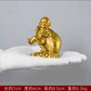 Latão Golden Monkey Treasure Ornaments Fengshui Macaco Zodíaco Macaco Sala de Estar Decoração Home Decoração Artesanato