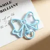 Hebilla de Resorte de Lazo Colorido Anillo de Conexión Abierto DIY Colgante para Llavero Accesorios de Joyería Macarrón de Color Caramelo