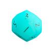Juego de Siete Dados Poliedros Sintéticos Luminosos Color Azul Cielo con Números Grabados para Juegos de Rol TRPG