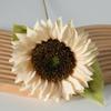 Girasol artificial grande, decoración de interiores para el hogar, hotel y oficina, adornos florales falsos, accesorios para fotos.
