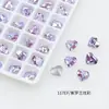 Cristal Dongzhou Geométrico Coração Gordo 6*5,3 Corações para Nail Art Strass Feito à Mão Coração de Diamante Artificial 4815 Decorações DIY para Nail Art