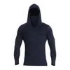 Nova Roupa de Pesca com Capuz Masculina para Exterior Transfronteiriça, Roupa de Proteção Solar para Praia, Caminhada e Pesca, Roupa Justa ao Corpo