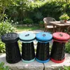 Banqueta Dobrável Arco-Íris Tendência Cadeira Dobrável Banqueta Dobrável Telescópica para Exterior Portátil Pesca Banqueta Colorida
