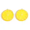 Accesorios para Joyería DIY Colorido Verano Rodaja de Limón Colgante de Resina Luminoso Collar Colgante para Llavero Producto Nuevo Transfronterizo