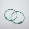 Cor tinta cabo de aço chaveiro chaveiro corrente diy joias acessórios pintura anel de arame pingente criativo atacado