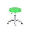 Taburete de plástico engrosado con altura ajustable y función giratoria, taburete redondo para escuela y laboratorio, taburete para estudiantes con ruedas, silla de bar de patas altas