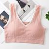 Coreia do Sul Lindo Top Cropped Costas Menina Sutiã Sem Aro Tubinho para Seios Alunos Tubo Top Anti-deslizamento Yoga Roupa Íntima Esportiva