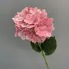 Tecido de Seda Estilo Europeu Transfronteiriço Filme Vermelho Hortênsia Flor Artificial Casamento DIY Arranjo de Flores Feito à Mão Arte Floral Hortênsia Atacado