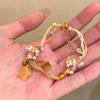 Pulsera colorida de cuentas multicapa apiladas, ligera, de lujo, de alta gama, elegante, de estilo étnico, de moda, joyería