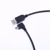 Cable de datos y alimentación en ángulo recto de 90 grados, codo, puerto Mini Mini T a USB para audio de coche, navegador, grabadora