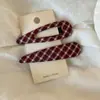 Presilha de Cabelo Retro com Laço Coreano para Mulheres Simples Presilha de Franja Infantil Lateral BB Presilhas para Cabelos Rebeldes Acessórios de Cabelo