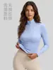 Ropa Deportiva de Verano Transfronteriza con Media Cremallera y Mangas Largas para Exteriores, Adelgazante, para Fitness, Running, Entrenamiento, Yoga