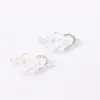 2019 Nuevos accesorios de moda forma de corazón chapado en diamante accesorios de doble colgante accesorios DIY venta directa de fábrica de comercio exterior