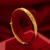 Pulsera de pavo real chapada en oro para mujer Oro de Vietnam pulsera de pavo real de boda nupcial pulsera de pavo real de empuje y extracción pulsera de dragón y fénix suministro en vivo