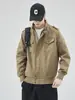 Ropa para Hombre Fengshe / Chaqueta Retro Americana para Hombre con Cuello Alto Abrigo de Trabajo Moda Elegante Nueva Primavera y Otoño Top