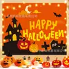 Nuevo Tela Decorativa de Halloween Lámpara de Calabaza Tela de Fondo Tela Colgante para Instagram Pared para Actividad Escolar Halloween