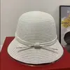 Sombrero de Paja Decorado con Cordón Fino de Cuero Estilo Francés para Mujer, Sombrero de Sol para Vacaciones de Verano en la Playa, Sombrero de Pescador Transpirable, Operado por Uno Mismo