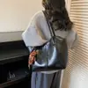 Bolso de Mano Retro de Moda 2025, Gran Capacidad, Nuevo Bolso Casual de Hombro Estilo Coreano, Bolso Tote Sencillo y Elegante para el Trabajo