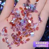 Uñas material para uñas joyería para uñas al por mayor mini Aurora Fantasma morado plano forma especial Super Brillante vidrio decoración de uñas