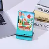 Suporte Criativo de Madeira para Celular Universal Base de Celular Mini Portátil Suporte de Mesa Lembrança de Viagem