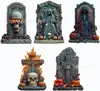2027 Halloween Lápida Simulación Retro Tablero Hueco de Plástico PP Impresión UV Decoración de Letrero para Jardín Exterior