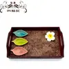 Plato de despliegue de productos para salón de belleza Plato de spa Aceitera Hotel Cuenco tailandés Plato Cuenco para aceites esenciales Traje de productos