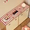 Mantel de Mesa para Aparador de Dibujos Animados, Tapete Protector para Encimera de TV, Mantel para Mesa de Entrada, Impermeable y a Prueba de Aceite, Tapete Anti-Suciedad para Zapatero sin Lavado