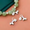 Plata de Ley S925 Finamente Elaborada Chapada en Oro Sólido Colgante Atrae Dinero Caballo del Zodiaco Caballo Pequeño Encanto Pulsera DIY Año de Nacimiento