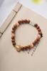 Semilla de Bodhi Natural Cocida Placa Tejida DIY Cadena de Cuentas de Oración de Mano Accesorios Largos para Hombres y Mujeres Regalos