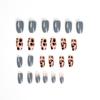 [Morandi Blue Milk Cafe Leopard] Uñas para usar Uñas para usar Uñas para usar Uñas para usar Uñas para usar al por mayor Uñas para usar Uñas para usar Uñas para usar