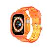 Adecuado para Correa de Apple Watch Iwatchs11910 Glacier Transparente Negro Ultra2349Mm Correa Integrada de TPU