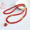 Pulsera multicapa de ágata roja natural Guan Yu Collar con cuentas Retro Transmisión en vivo Venta al por mayor S4062903