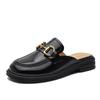 Mocasines de Cuero de Verano para Mujer, Estilo Nuevo, con Hebilla Horsebit, Transpirables, Versátiles, Zapatos de Moda