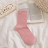 Meias da Série Rosa para Mulheres, Algodão Puro, Estilo Fino de Verão, Cor Creme, Meias de Algodão Tubo Médio Estilo JK Japonês, Meias para Gestantes, Meias Masculinas, Indústria de Meias Zhuji