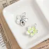 Aleación Gota de Aceite Flor Fresca Hoja de Ginkgo Ins Pequeña Fragancia Collar Pendientes Pulsera Colgante de Joyería DIY