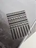 Pegatinas para Uñas con Encaje en Relieve, Patrón de Líneas Blancas y Negras Transparente de Moda, Pegatinas Adhesivas Finas y Flexibles para Uñas para Decoración, Venta al por Mayor