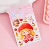 Pegatinas 5D tridimensionales con relieve para niñas, dibujos animados infantiles, autoadhesivas, impermeables, decoración DIY para funda de teléfono, patrones pequeños