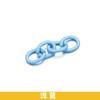 Corrente de quatro seções para chaveiro, corrente de cauda de chaveiro, corrente de extensão para chaveiro, acessórios de joias DIY, corrente de quatro seções de ferro