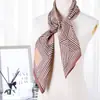Estilo K Lenço Quadrado 90 Elegante Seda de Imitação Sarja Feminina Decorativo Lenço de Seda Feminino Toque de Seda DIY Lenço Fino de Seda