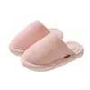 Pantuflas suaves de invierno para mujer, cálidas, afelpadas, sencillas, para casa, para interior, antideslizantes, de algodón para otoño, para hombre, venta al por mayor