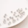 Contas de Bola de Diamante de Cobre Contas Espaçadoras Feitas à Mão DIY Pulseira Colar Chaveiro Contas Soltas Acessórios Material Joias